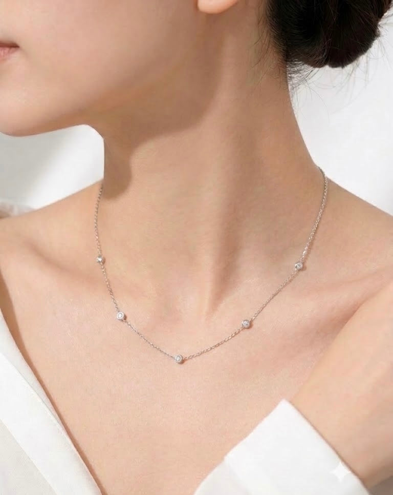 mahana Lino station Necklace/Round