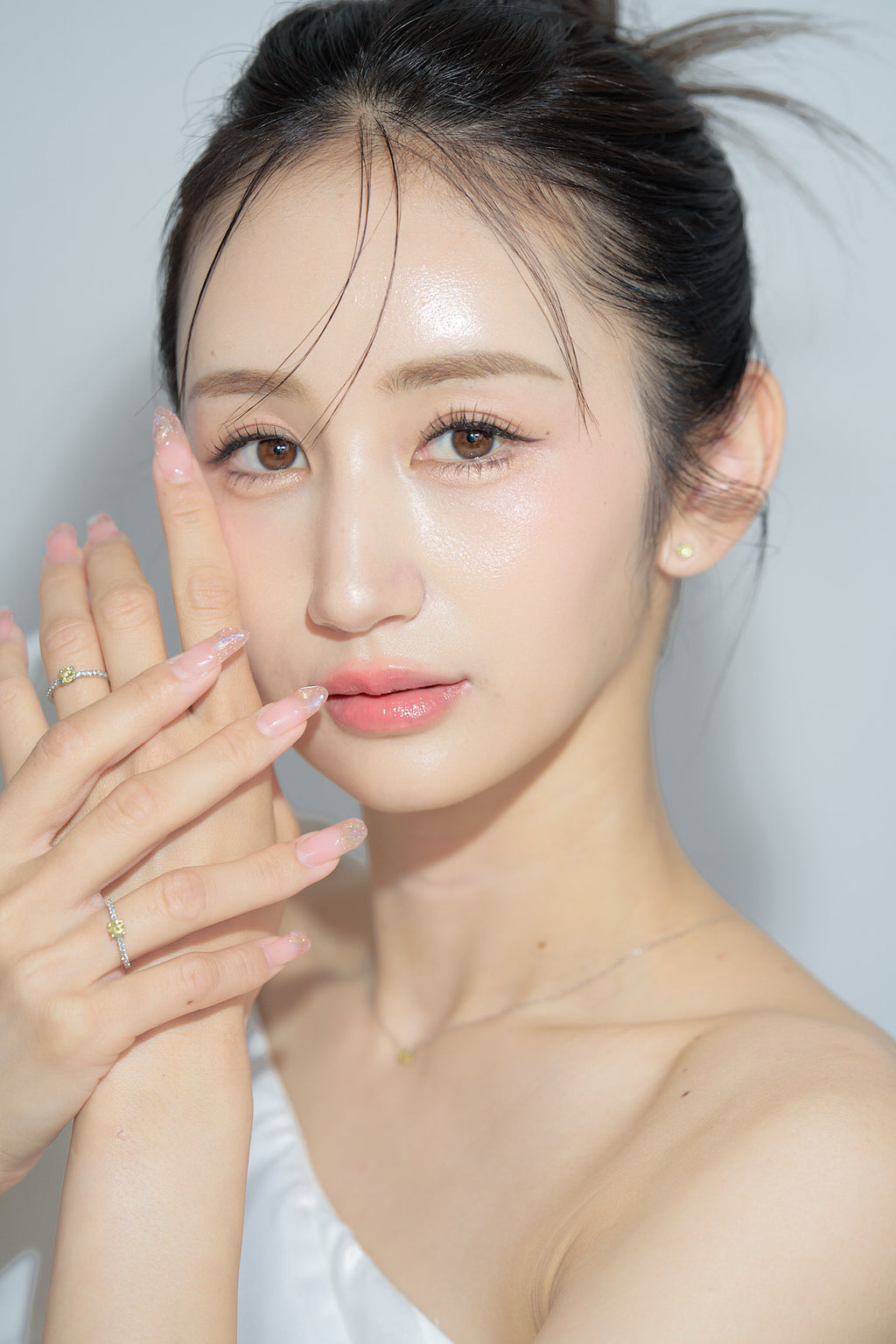 "Asuka" Yellow Diamond Half Eternity Ring 0.3ct