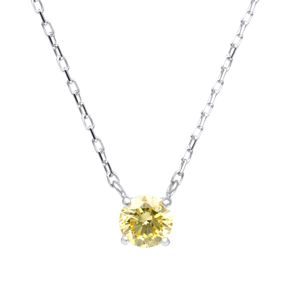 "Asuka" Yellow Diamond Pendant 0.3ct