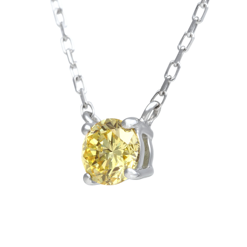 "Asuka" Yellow Diamond Pendant 0.3ct