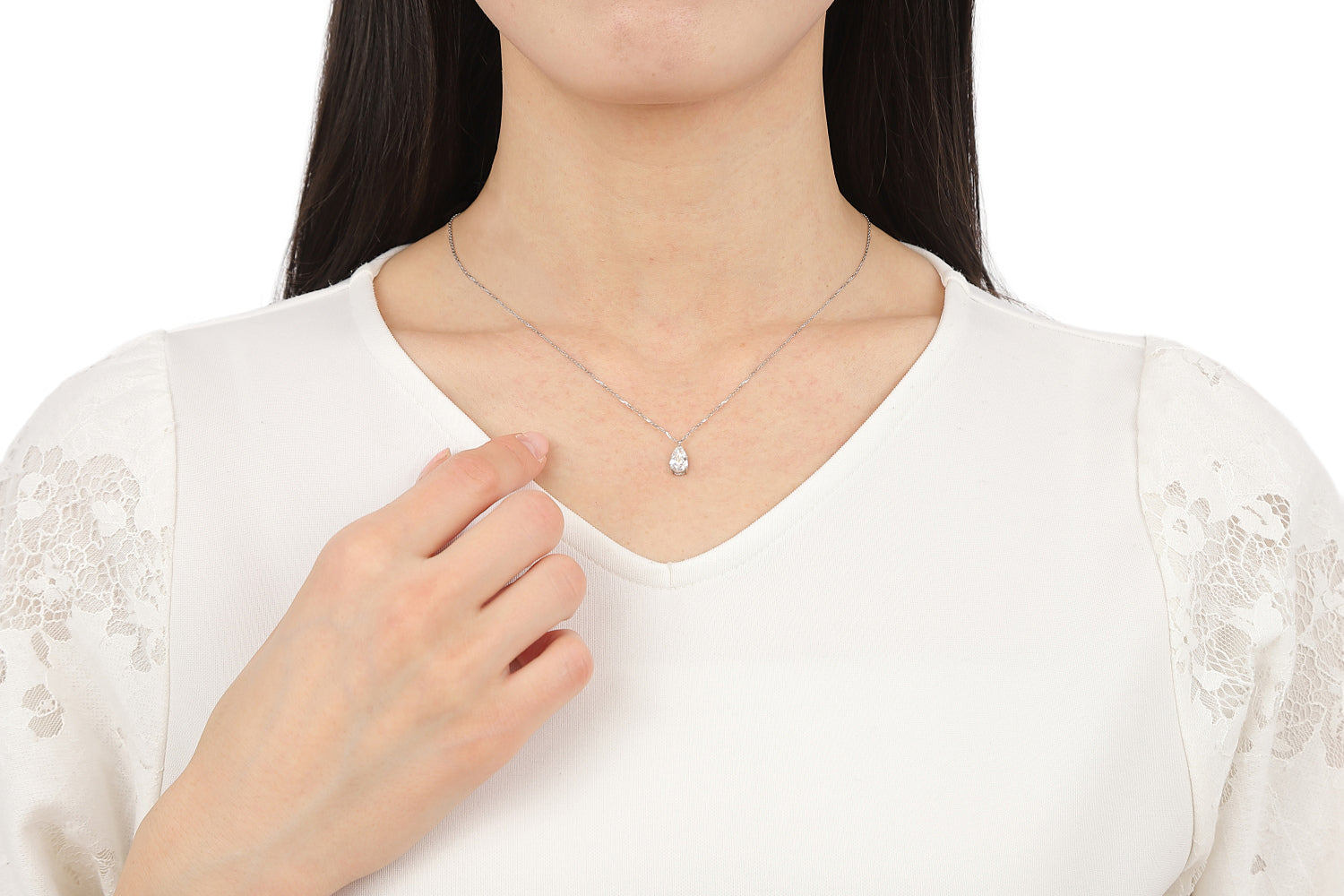 Diamond Necklace/Pear