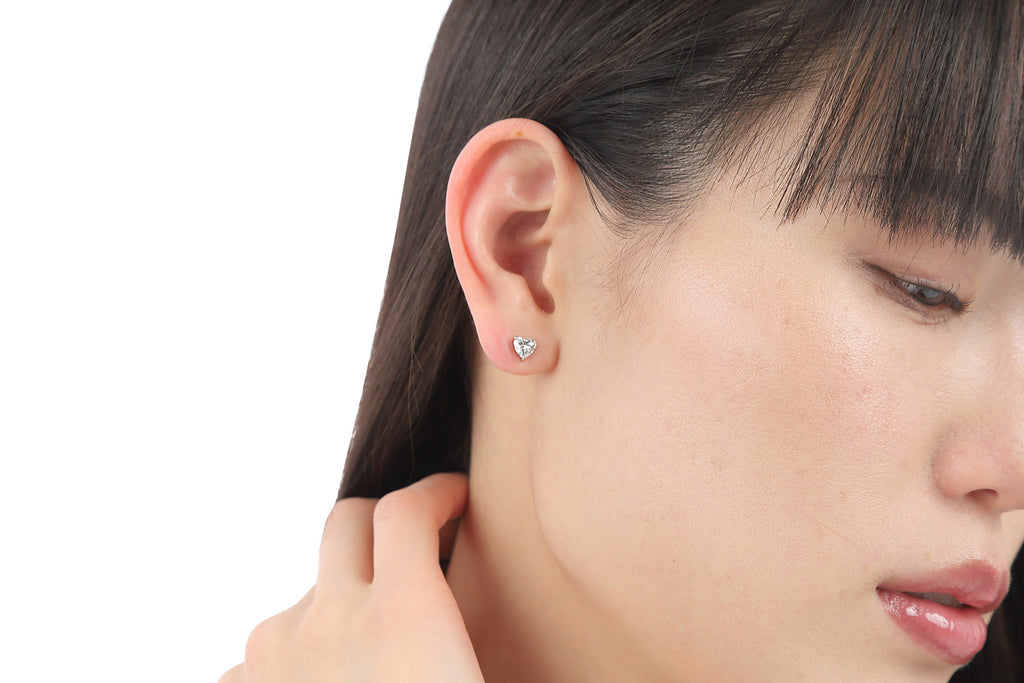 Stud Pierced Earrings/Heart