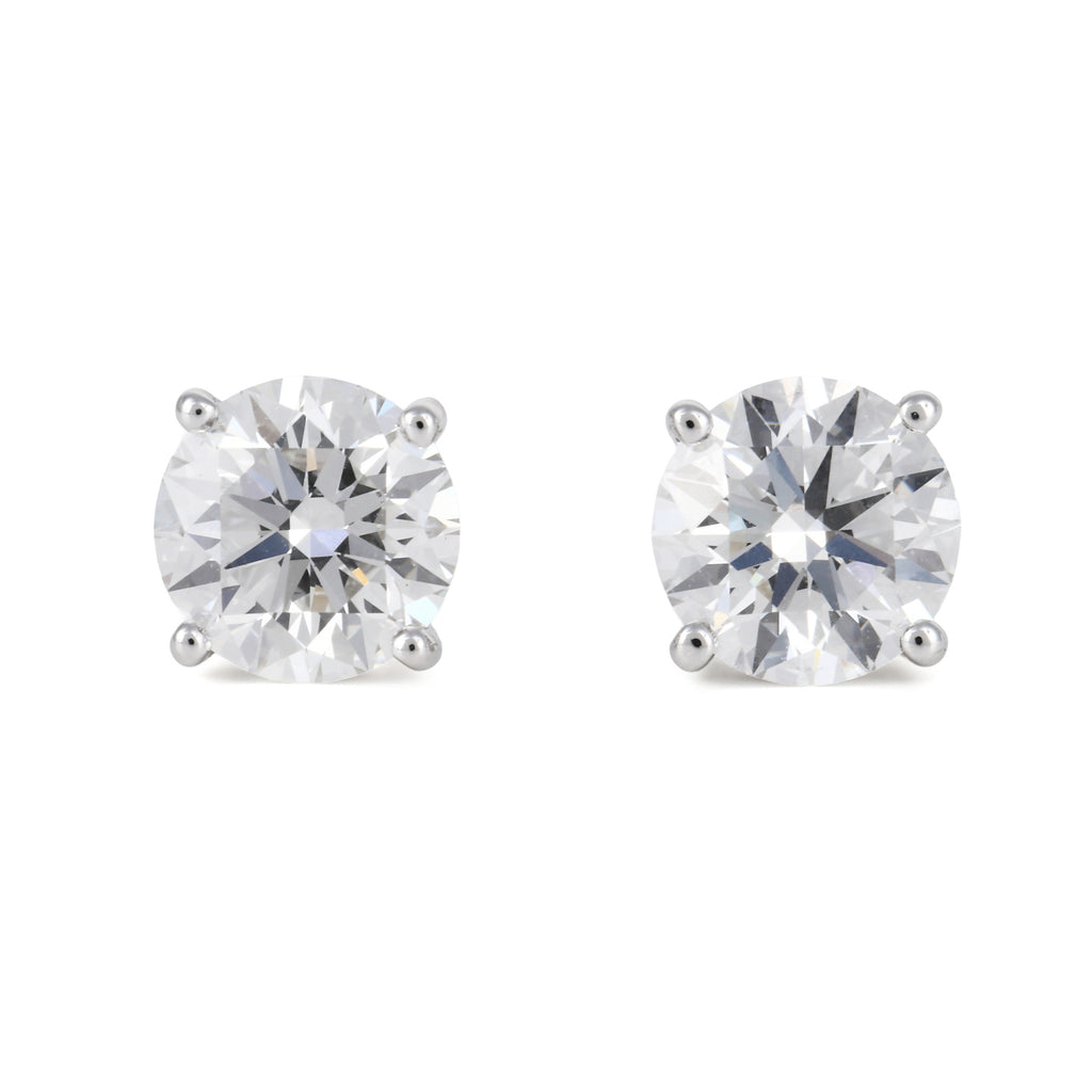 Stud Pierced Earrings/Round