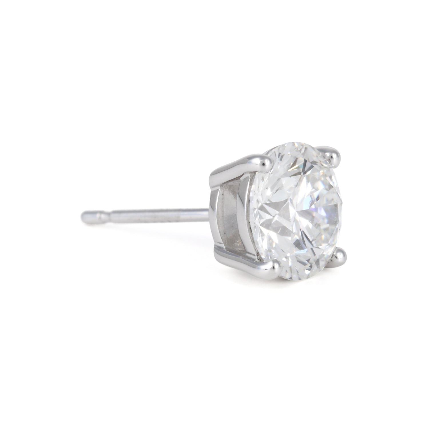 Stud Pierced Earrings/Round